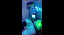 TikToker makes £28,000 a month letting users wake him up with lasers and loud music in the middle of the night. Part 3