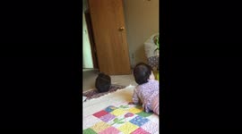 Baby Crawls Toward Cat