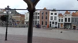 Netherlands tornado whips through town centre blowing trees and leaves