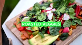 Summer Picnic salad: Roasted veggies