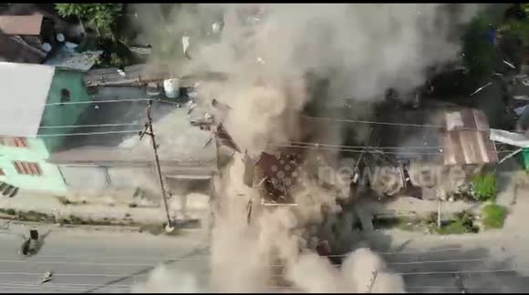 Alleged terrorist hideout in India blown up by security