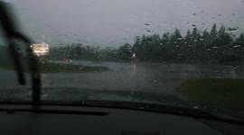 Severe Storms Brought Hail In Republic, Michigan!