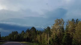 Severe Storms Rip Across The Upper Peninsula Of Michigan on Thursday Evening