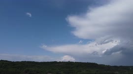 Big and beautiful thunderstorm over Hamilton, ON captured from DJI Mini 2 drone.