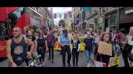 Thousands march down Oxford street in protest against recent bills