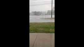 Marble-sized hail hits U.S. state of New Jersey