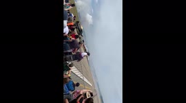 Shockwave truck blowing up killing the driver