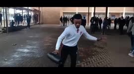 Charles Dolamo dancing at school and being challenged by another student must watch