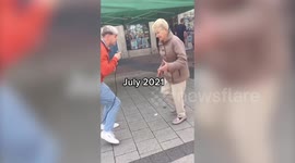 Elderly woman goes viral after showing off dance moves on high street