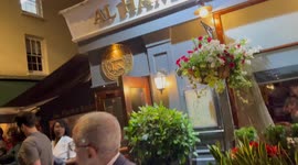 A Middle East Sheik Seen Leaving AL HAMRA Restaurant in Shepherd Market