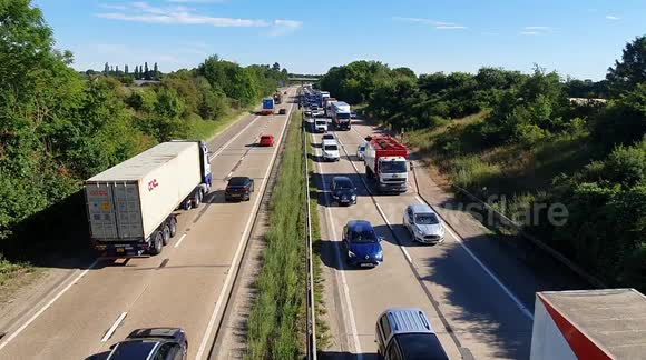 A12 fuel price protest: Video shows heavy traffic on the A12 near Colchester as demonstrators block road