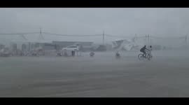 Hurricane demolishes tents set up for sports event in Russia's Yakutia