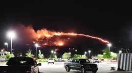 4th of July fireworks cause a wildfire in Utah, US