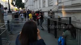 The Running For Justice Group Celebrate Their 381st Run Outside Of Downing Street