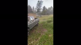 US: Hailstorm Hits Kalispell, Montana