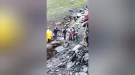Many people died due to a massive cloud burst during the Amarnath Yatra