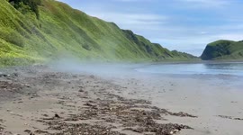 The appearance of fog from the sea - a natural landmark of Sakhalin