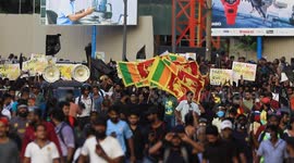 Curfew imposed in capital Colombo after anti-government protest demanding resignation of president Gotabaya Rajapaksa