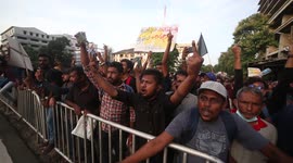 Curfew imposed in capital Colombo after anti-government protest demanding resignation of president Gotabaya Rajapaksa