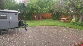 Hellacious hailstorm hammers Kalispell, Montana damaging homes and cars
