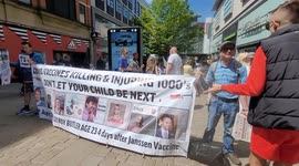 Anti Vaccine Protests Continue In Manchester