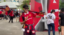 Manchester United and Liverpool fans arrive for friendly in Bangkok, Thailand