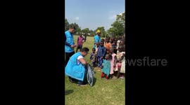 Turkish volunteers in Uganda during Eid al-Adha