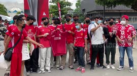Manchester United and Liverpool supporters arrive for friendly in Bangkok, Thailand