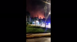 Greece: Fire Erupts At Real FM And Real News Building In Marousi