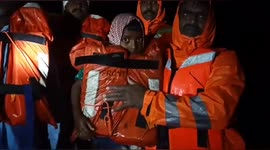 Life Saving Rescue Operation of  9 Men stranded on island in Godavari basin  in Jagtial district, Telagana