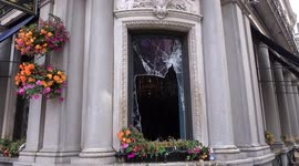 The Admiralty pub in Trafalgar Square seriously damaged by fire during heatwave in London