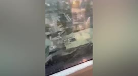 Powerful winds rip off roof of train station in eastern China