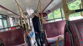 Number 38 bus on fire