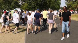 At The Lambeth Show In South London A Warning About The Tarmac Being To Hot For Dogs Goes Out