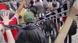 Taksim Gezi Park - Demonstrators Celebrate - Overview @ 3 PM/ 02 June 2013