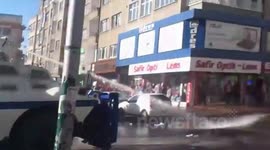 Kayseri Gezi Park Protest - Police attack with TOMA and PANZERS