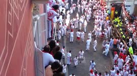 Man Trampled- San Fermin 2013- Day 1