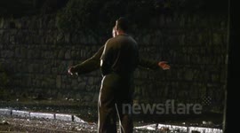 Night time on the Woodvale Road