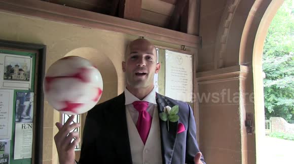 Groom's Amazing Football Skills