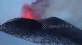 Etna volcano eruption