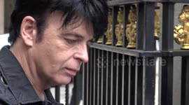 Singer Gary Numan leaves Q Awards in London