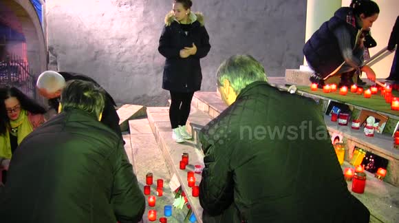 Her hair caught fire at an event in Romania