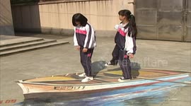 窨井盖涂鸦 校园萌萌哒