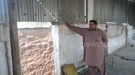 School in peshawar affected by earth quake 