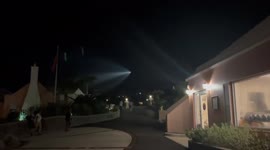 SpaceX Falcon 9 over Bermuda