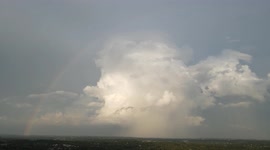 Epic Rainbow arches over Towering Thunderstorm in Pennsylvania