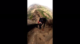 At Well Known and Famous Harihar Fort, Nashik, Maharashtra