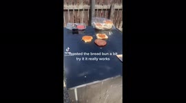 UK Tiktoker cooks BURGERS outside amid historic heatwave