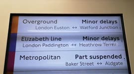 Late night on the hottest day of the year the London Underground is full of delays and suspensions