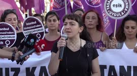 Turkish women protest decision of the Council of State regarding Istanbul Convention